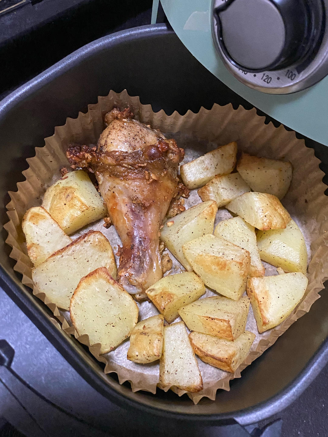 空气炸锅炸鸡腿，好吃到同事都来要教程