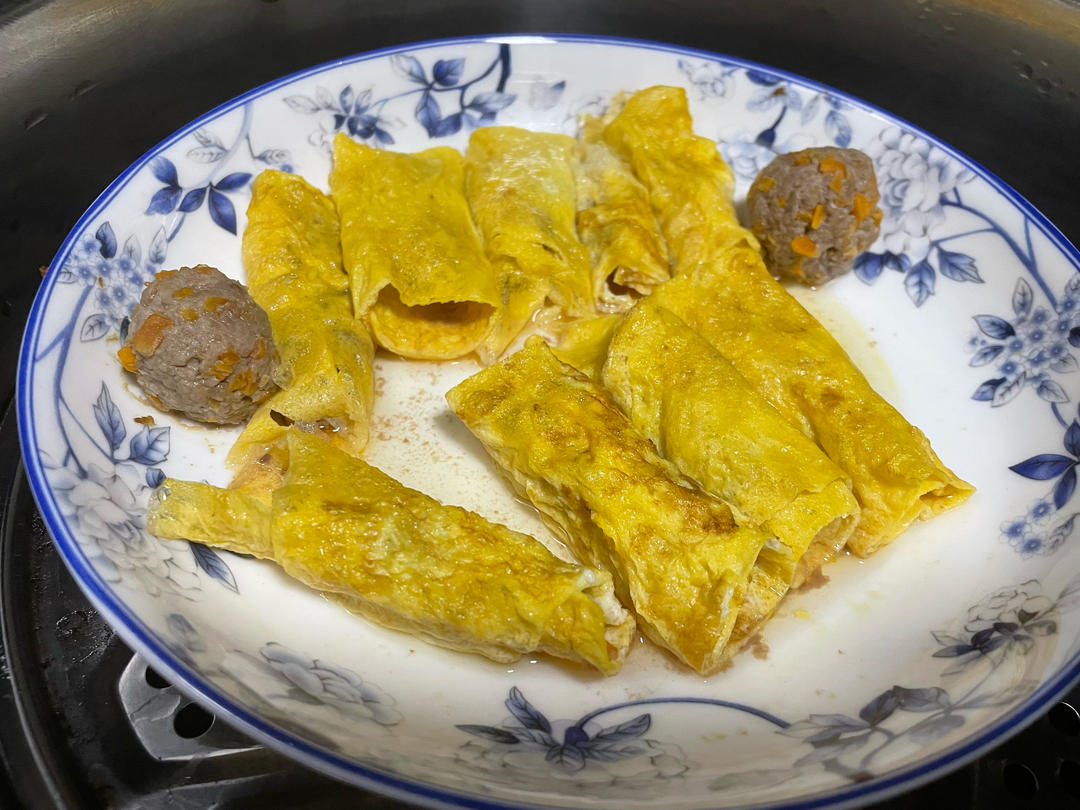 过年必备菜…蛋饺…