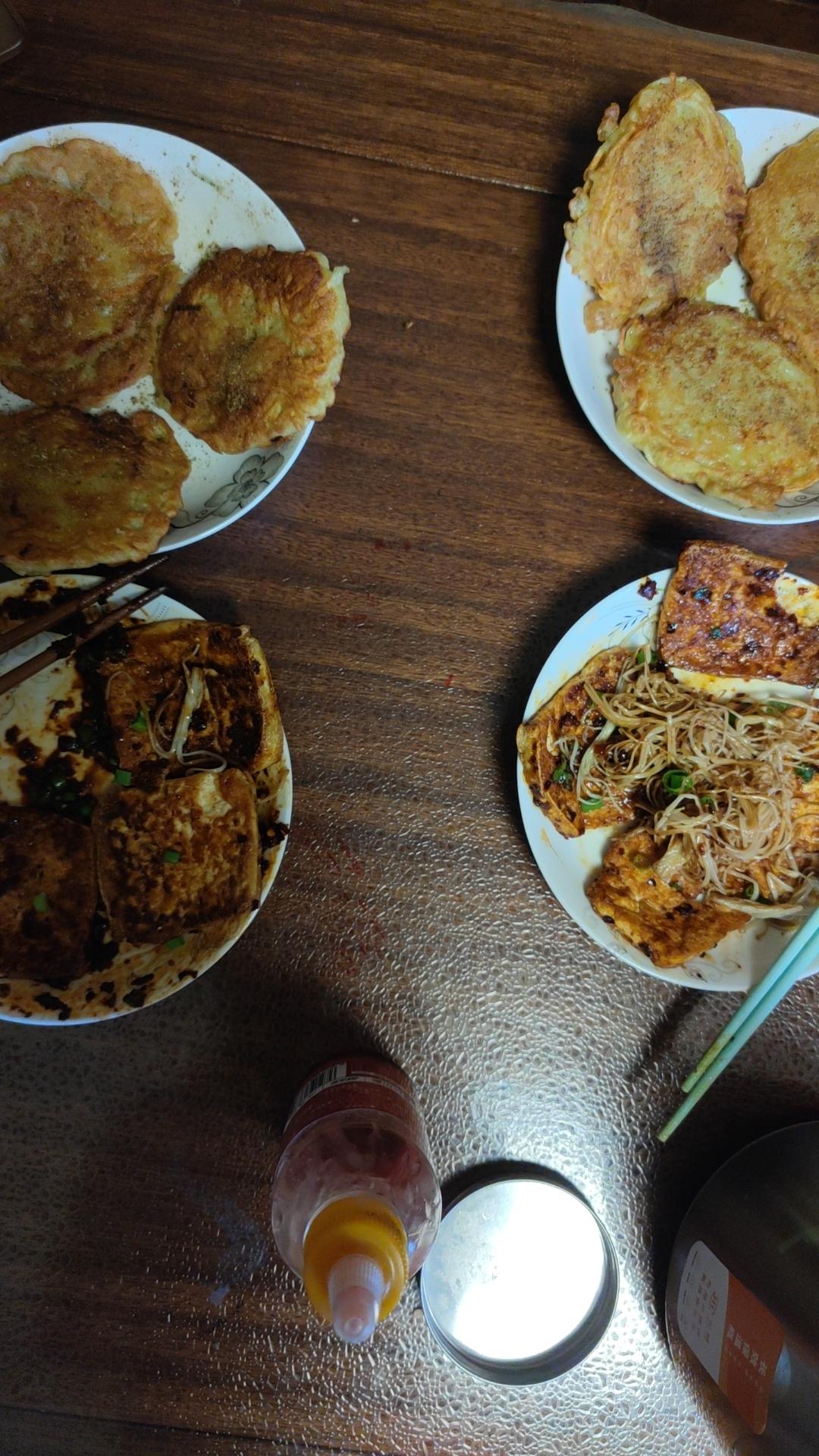 家庭版香煎铁板豆腐
