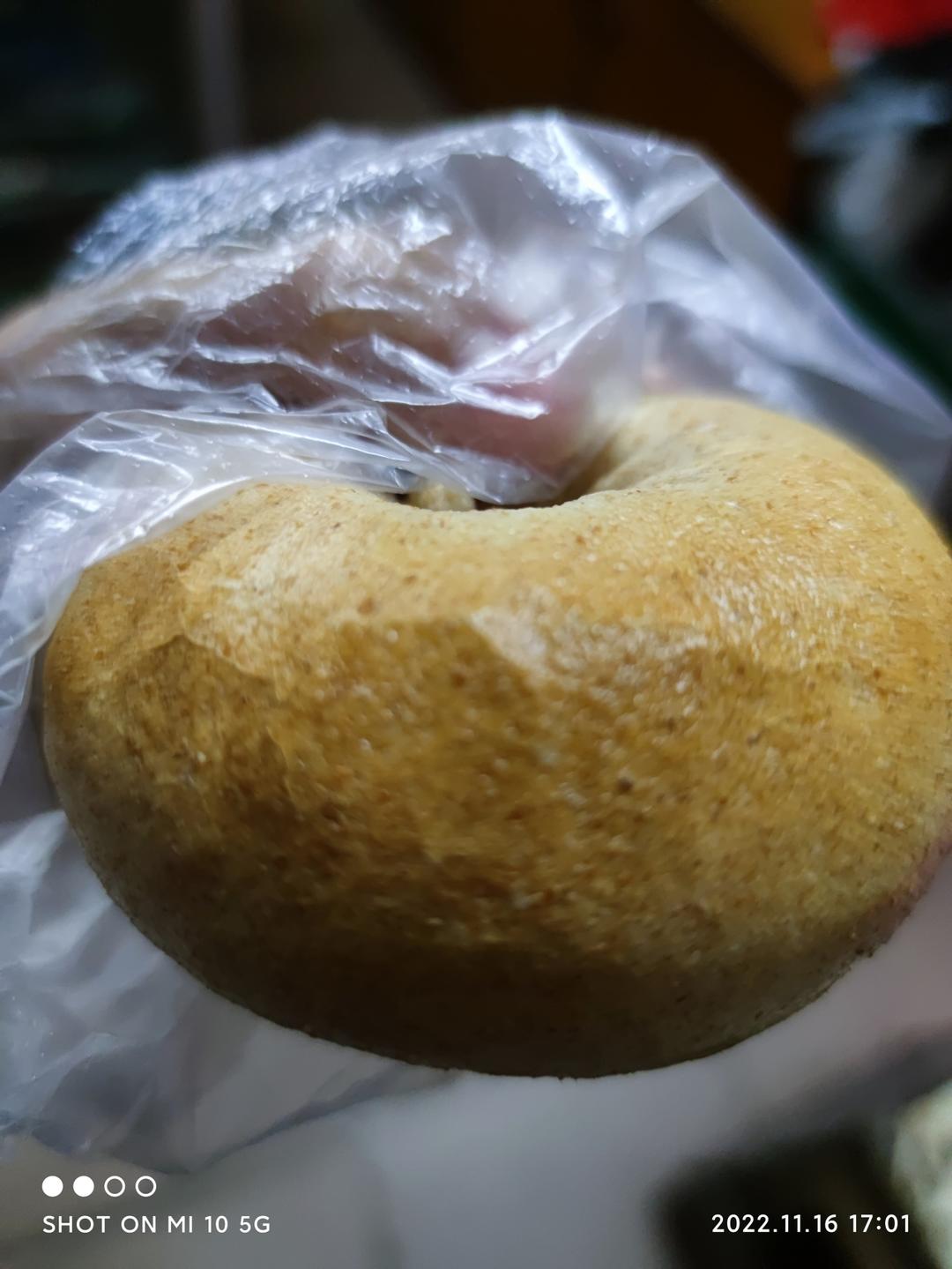 全麦贝果，低糖无油