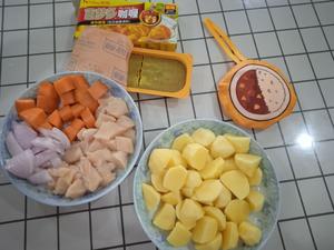 咖喱土豆鸡肉饭的做法 步骤1