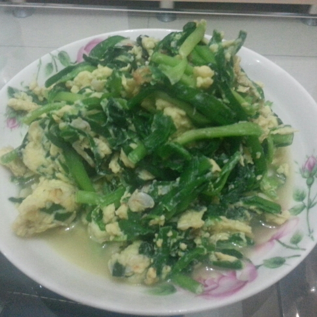 虾皮韭菜炒鸡蛋