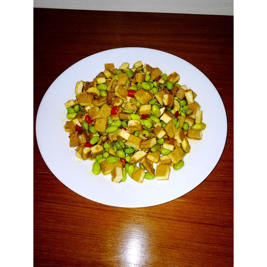 肉末毛豆炒香干