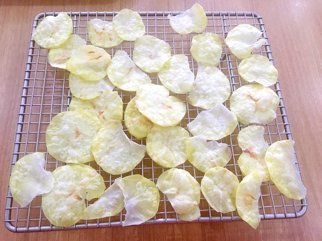 微波炉无油烤薯片