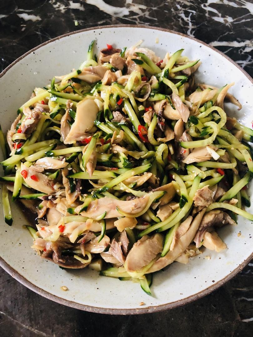 🥰简单好吃手撕鸡腿肉🍗零脂肪凉拌菜