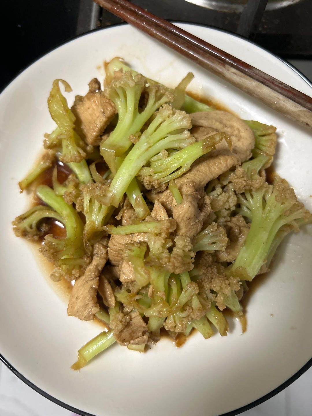 花菜炒鸡胸肉（减脂）