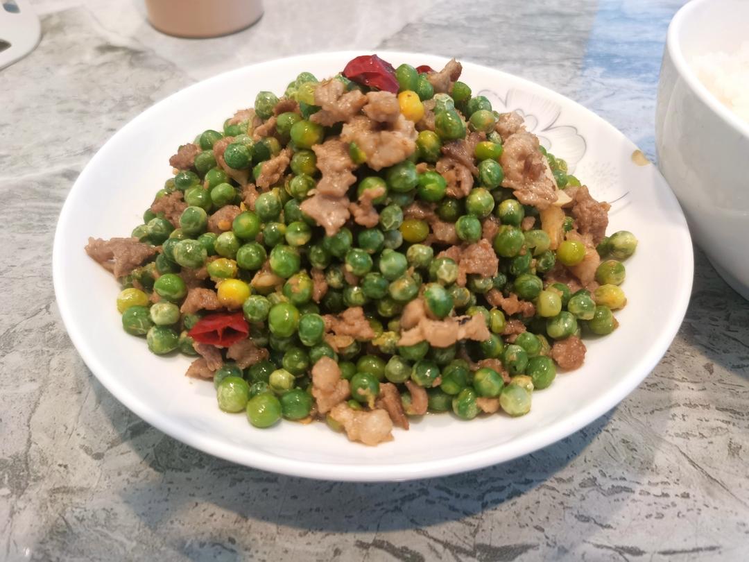 快手菜 青豆炒肉