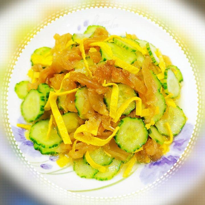 凉拌海蜇黄瓜丝
