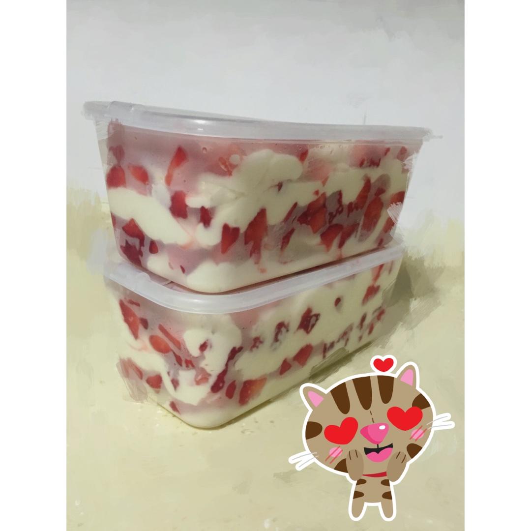 草莓盒子蛋糕的做法