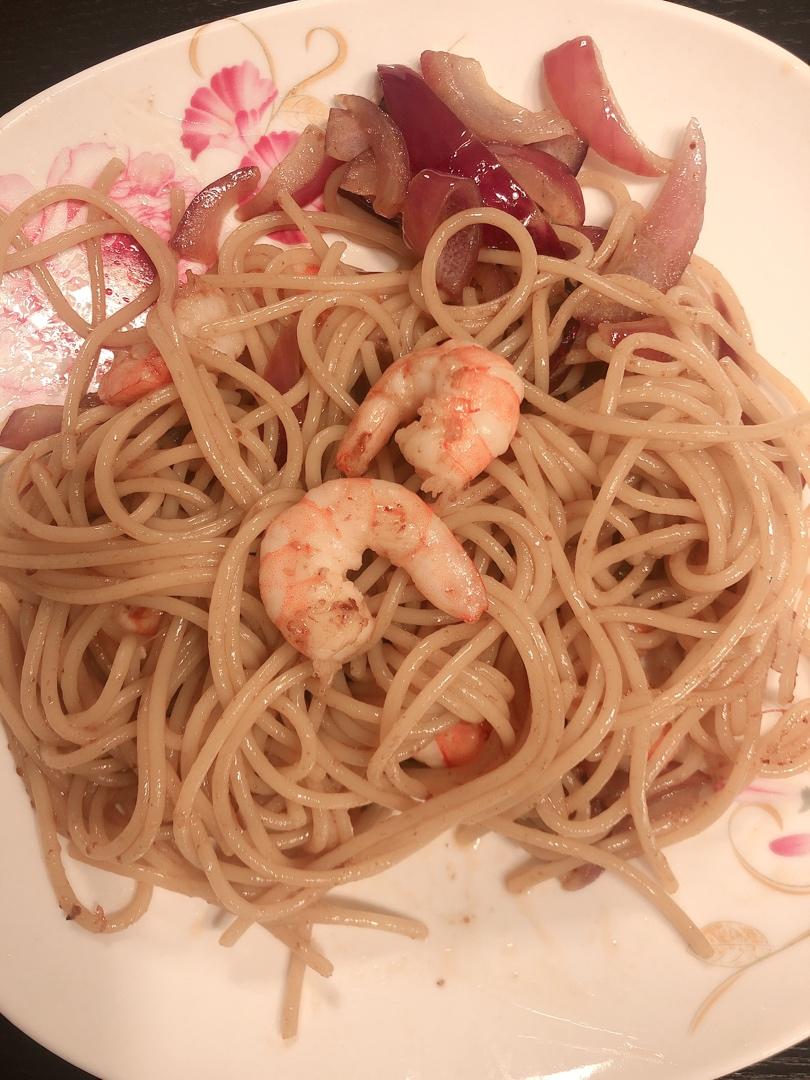 减脂|美味又低脂的虾油虾仁意大利面