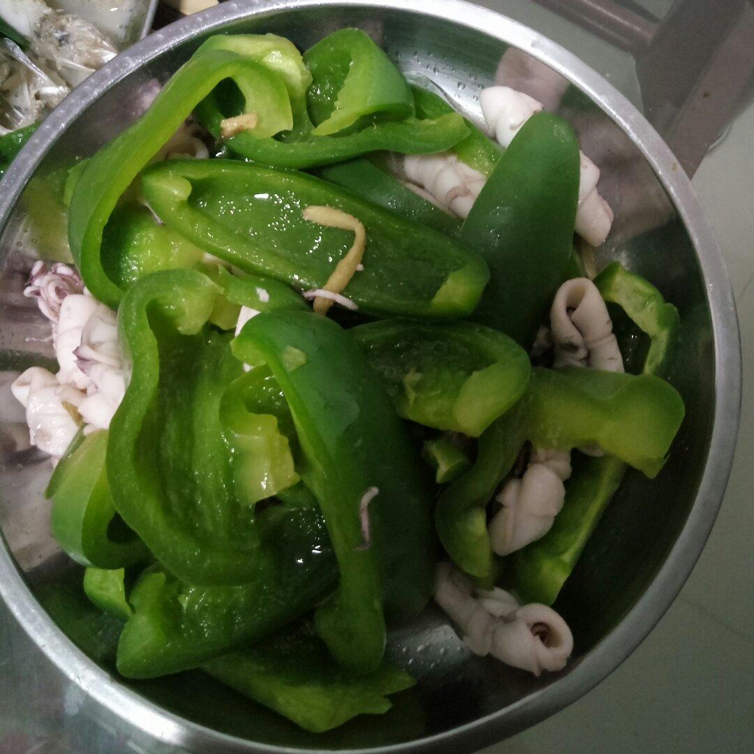 青椒炒鱿鱼