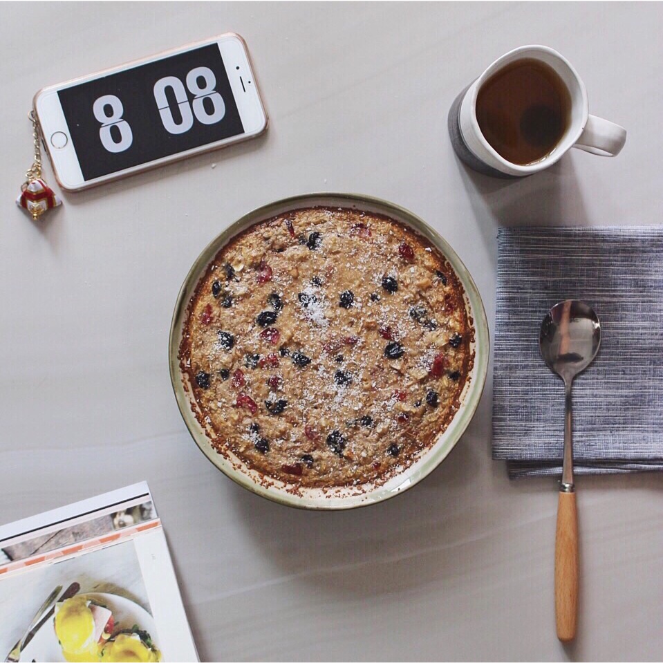 Baked Oatmeal Breakfast 早餐烤燕麦