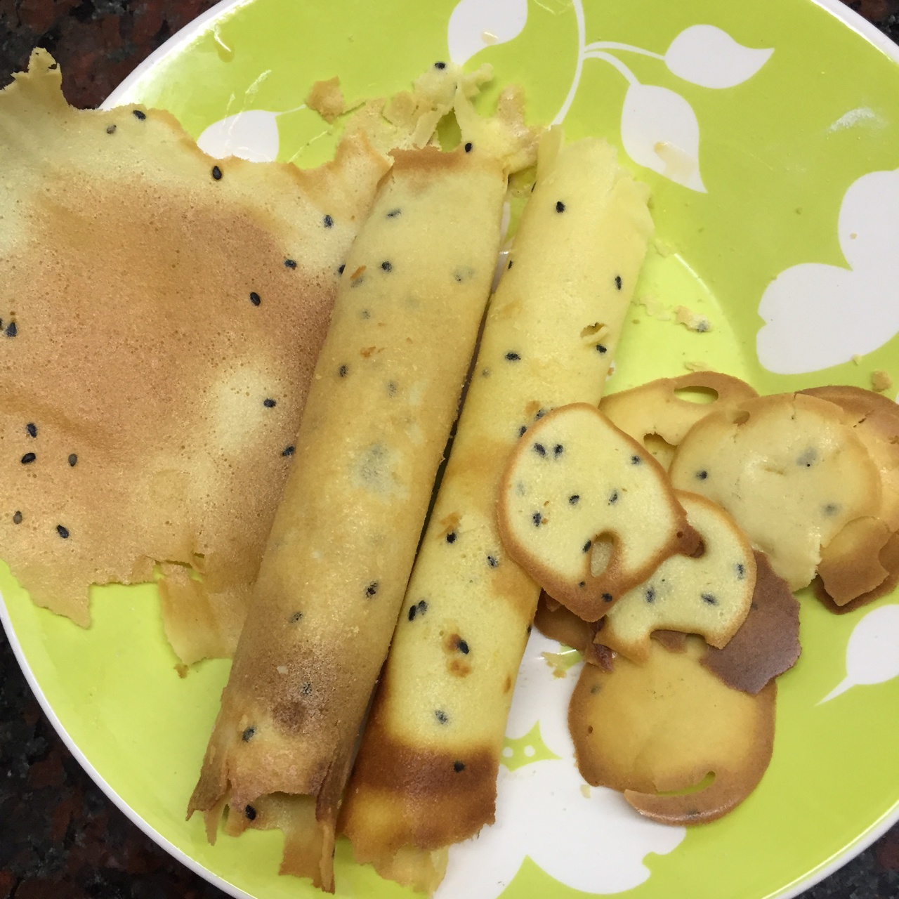 平底锅脆皮蛋卷