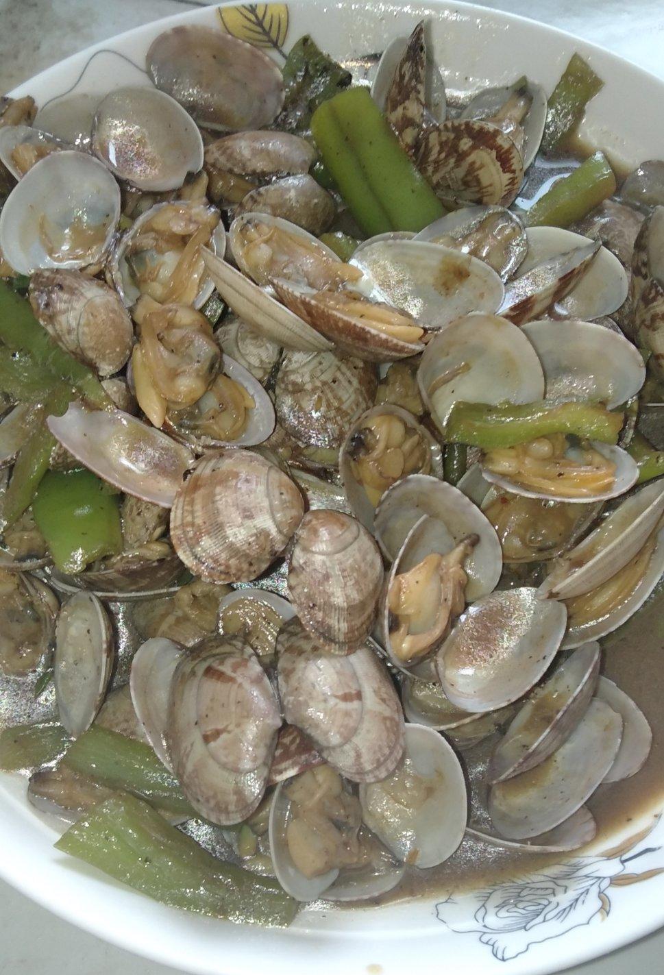 5分钟快手菜❗️秒杀路边摊爆炒花甲～好吃到爆