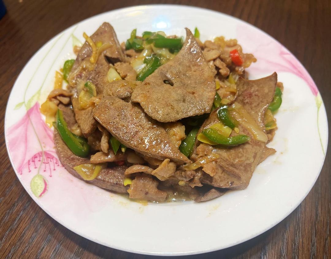爆炒瘦肉猪肝