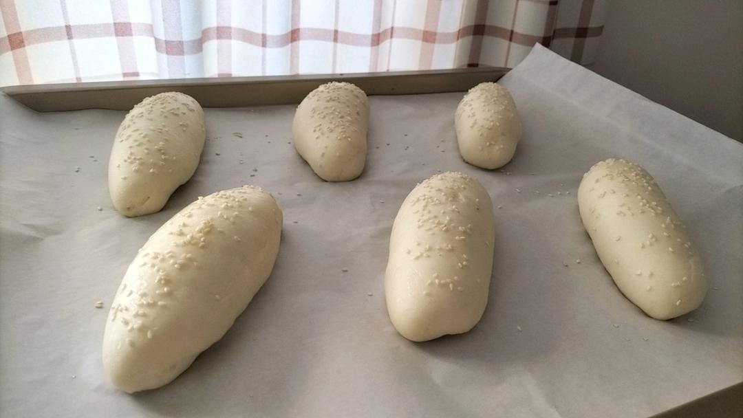 超简单一次发酵热狗面包