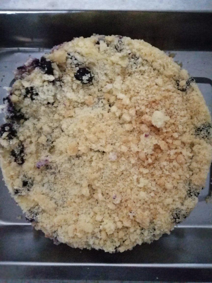 爆浆蓝莓酥粒重乳酪蛋糕