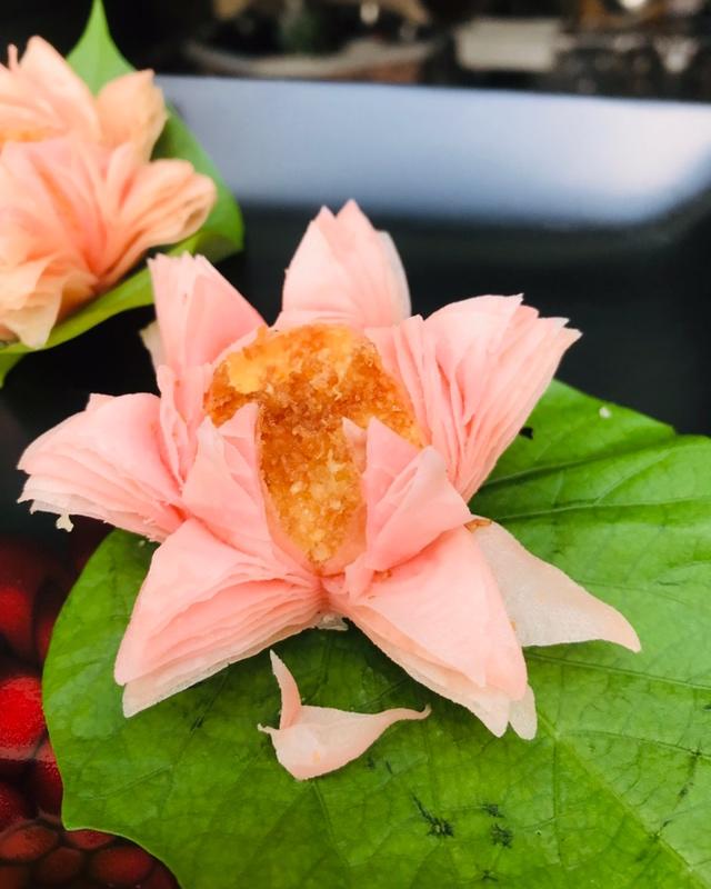 【荷花酥】没有烤箱，也能做出以假乱真的点心！