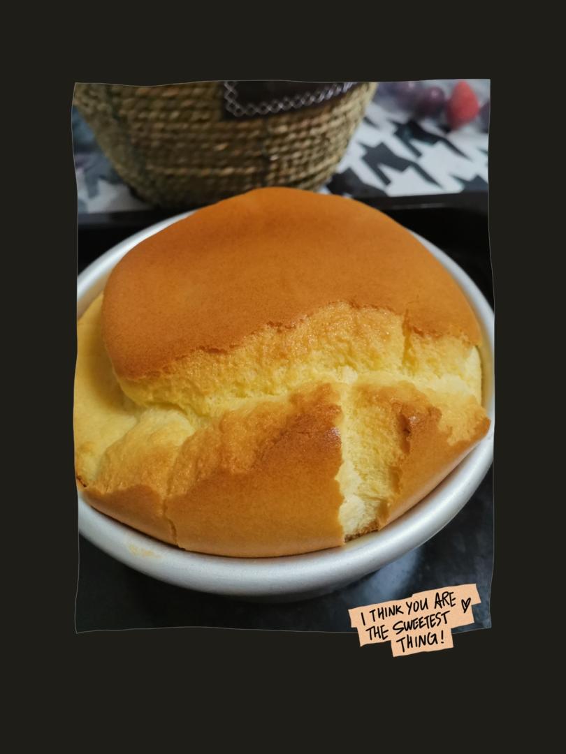 六寸超柔软超湿润戚风蛋糕