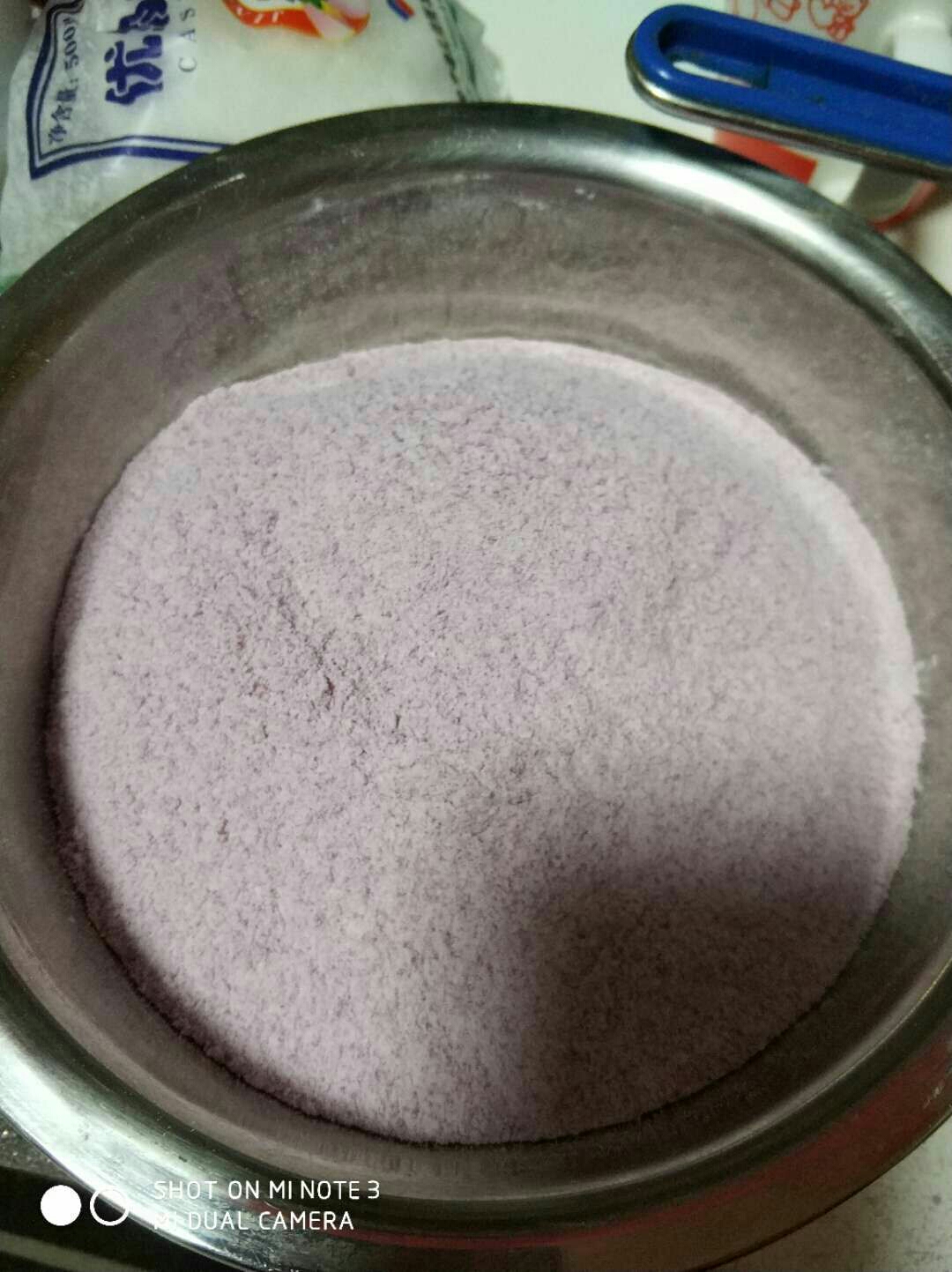 椰香紫薯米糕的做法 步骤3