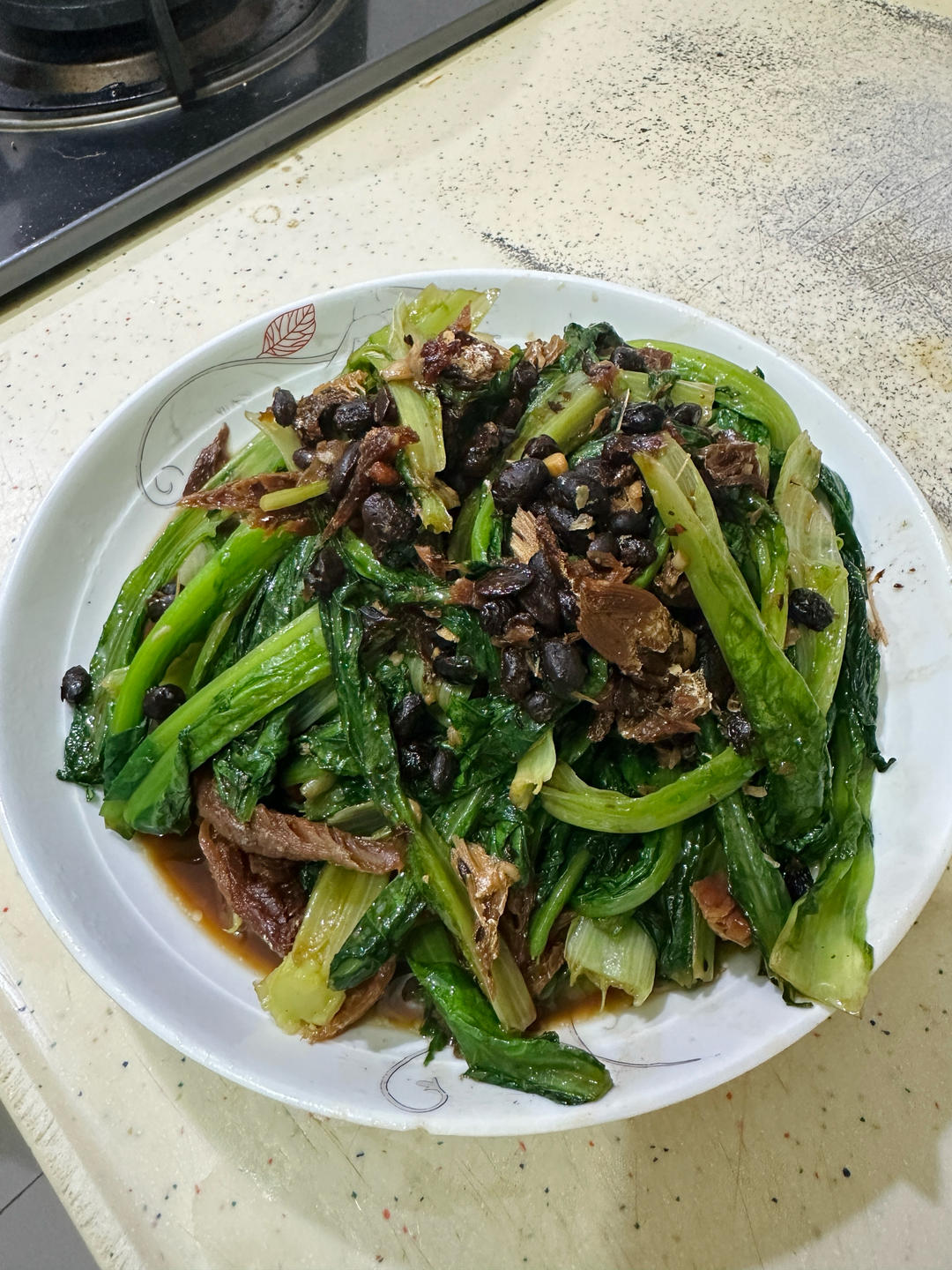 豆豉鲮鱼油麦菜