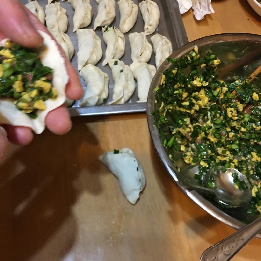 经典的韭菜鸡蛋馅儿饺子 怎么吃都不会腻