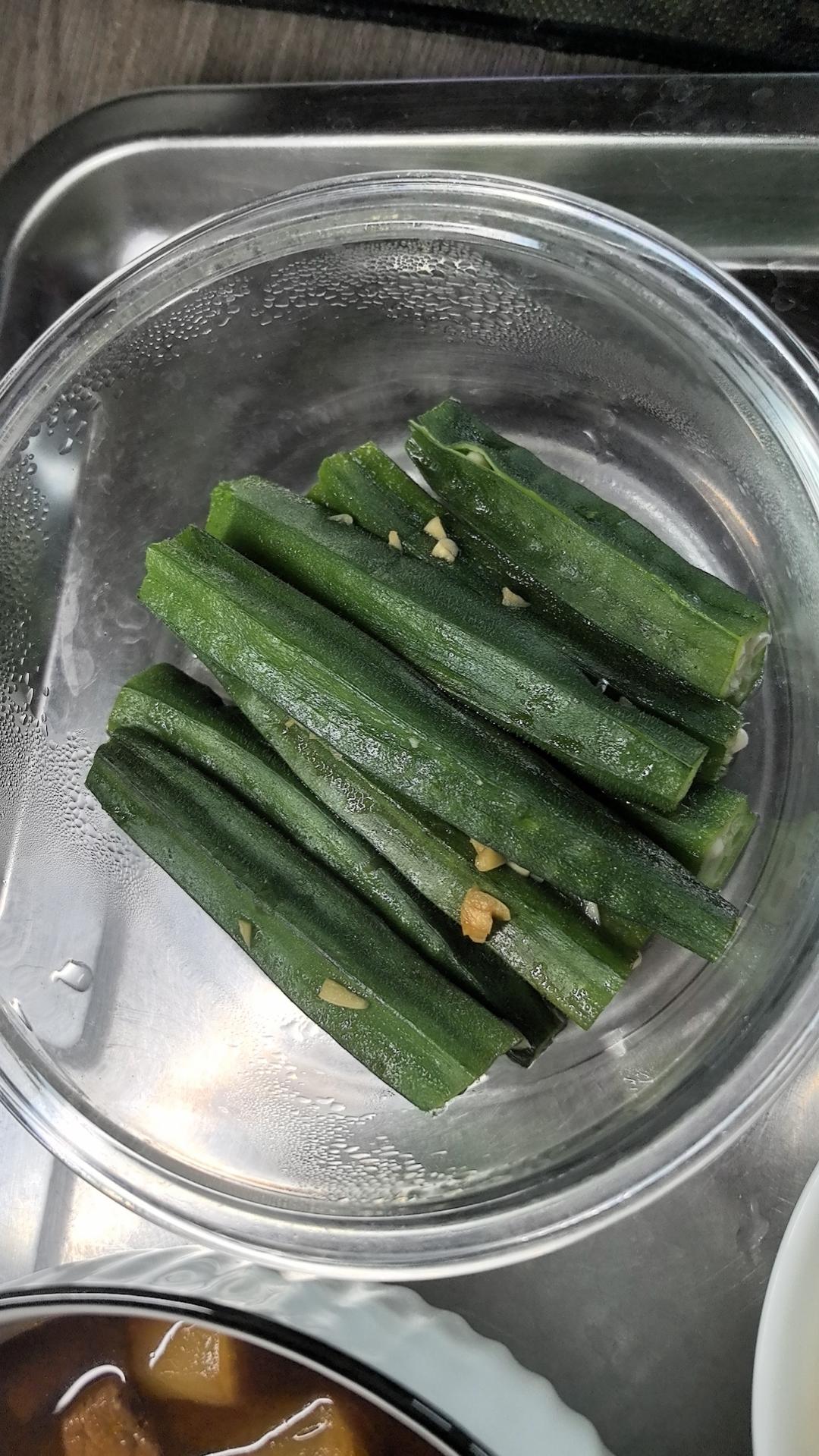 营养健康家常快手菜❗️清爽简单❗️蒜蓉秋葵