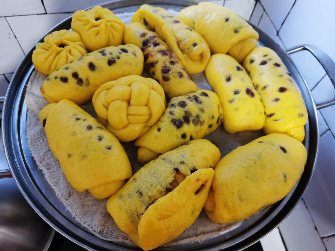 南瓜红豆包