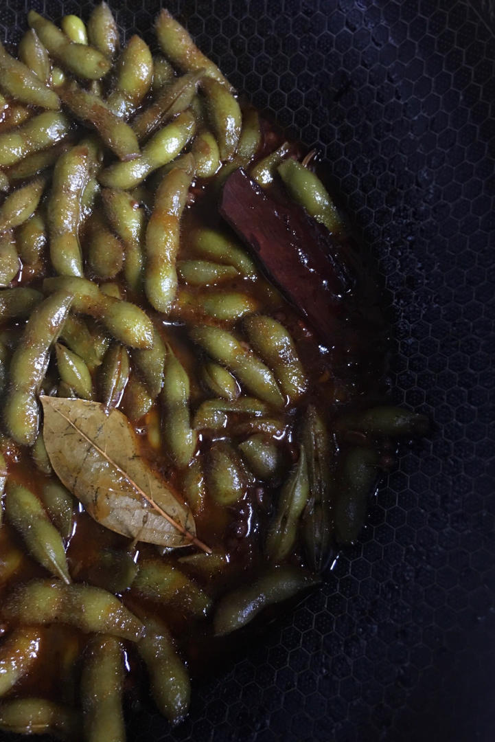 香辣煮毛豆.五香毛豆