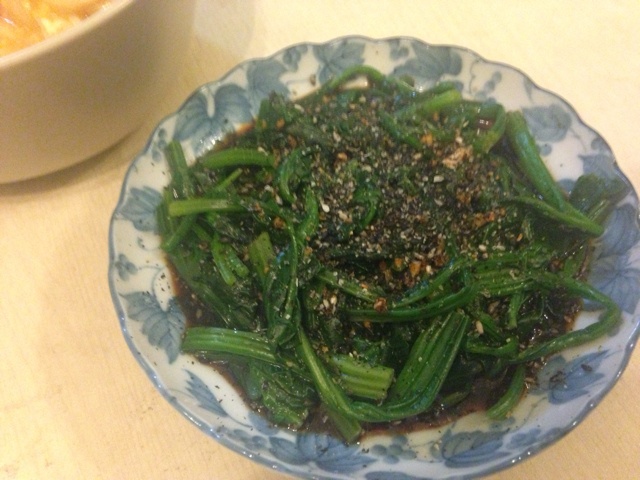 日式芝麻碎拌菠菜