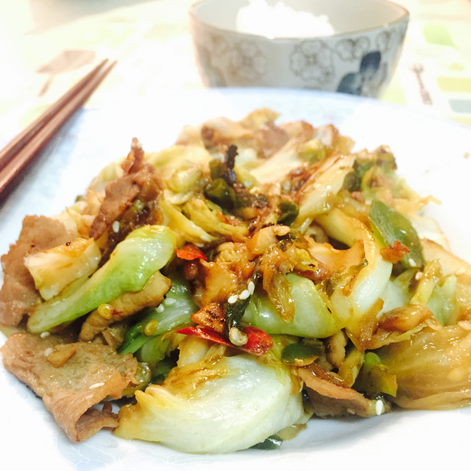炝炒包心菜