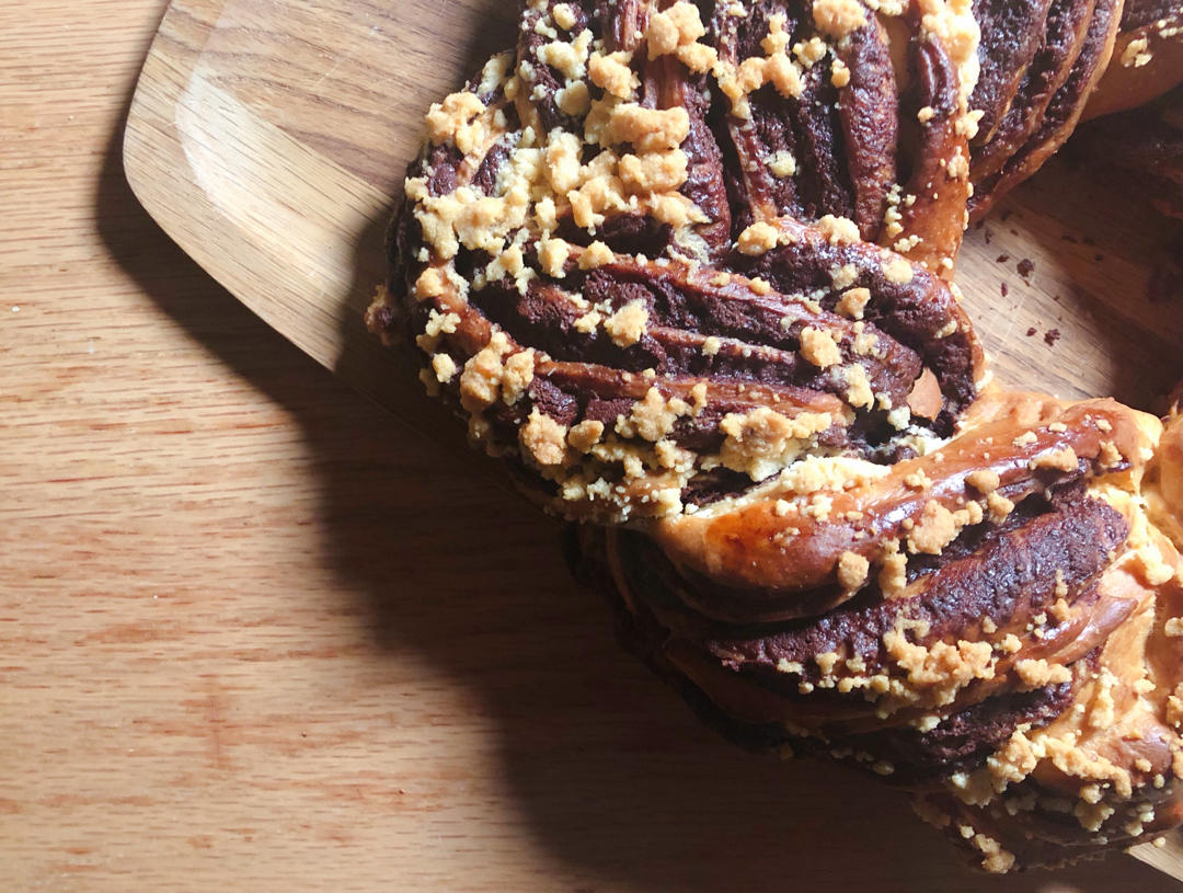 东欧奶奶的面包——Chocolate babka