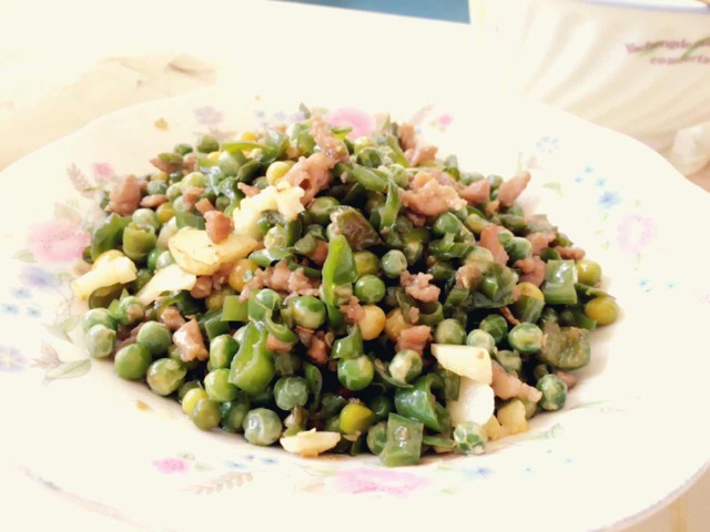 豌豆炒肉末
