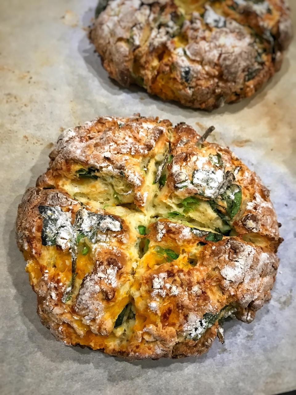 菠菜南瓜奶酪丹波面包丨健康·烘焙