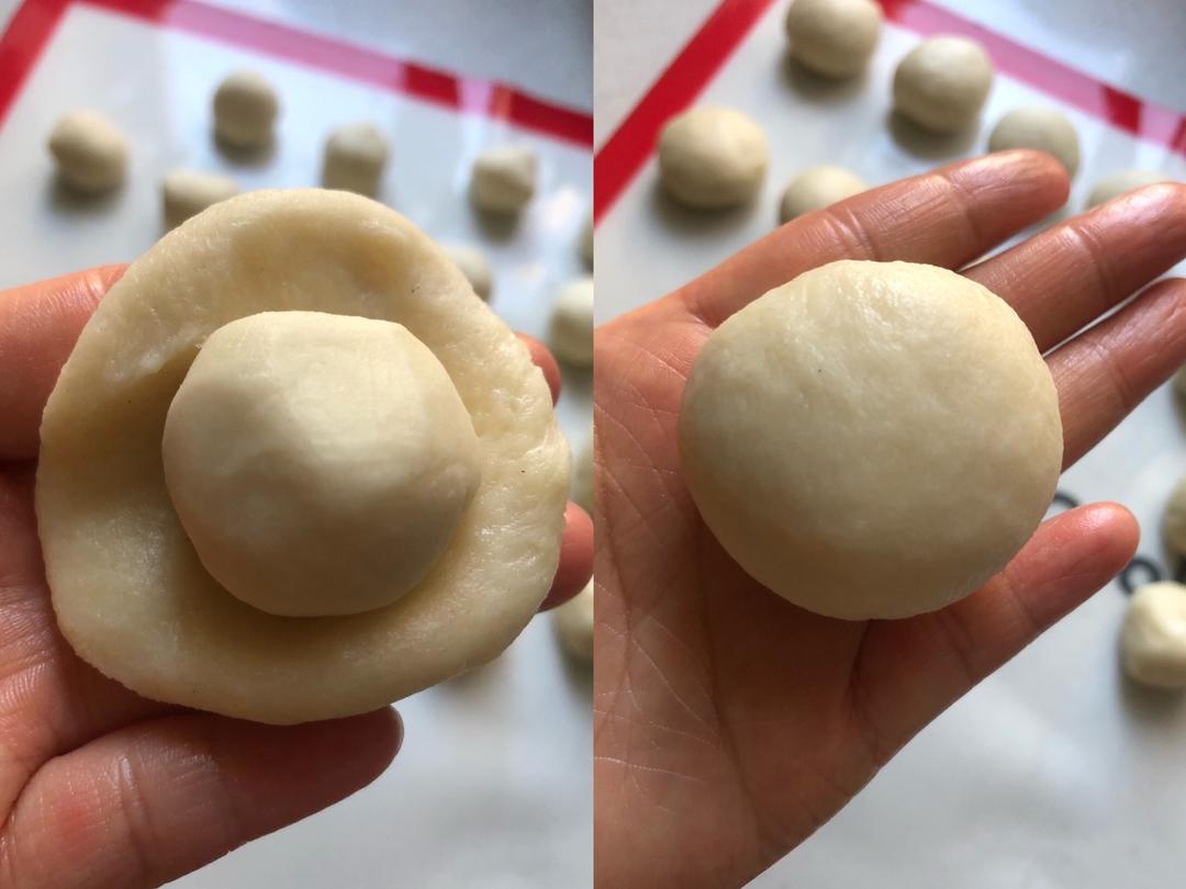 不用揉皮也能做出酥掉渣的绿豆酥饼的做法 步骤17