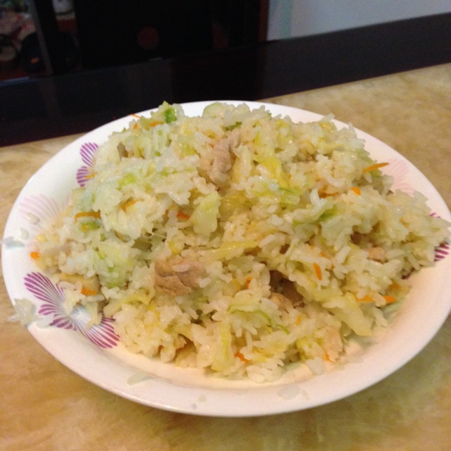 包菜炒饭