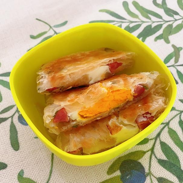 5分钟就能搞定的手抓饼早餐，酥到掉渣～