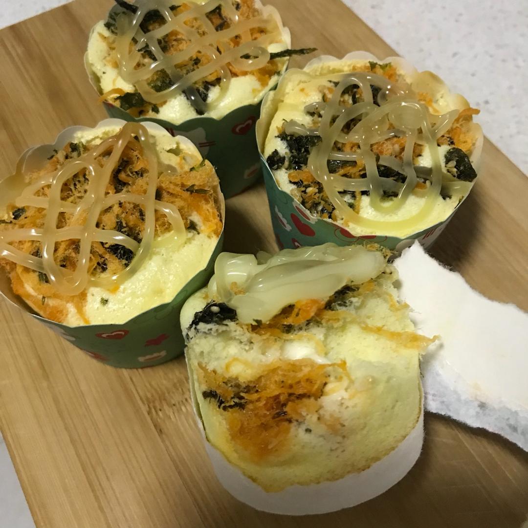 关关家的🎀肉松海苔蛋糕杯