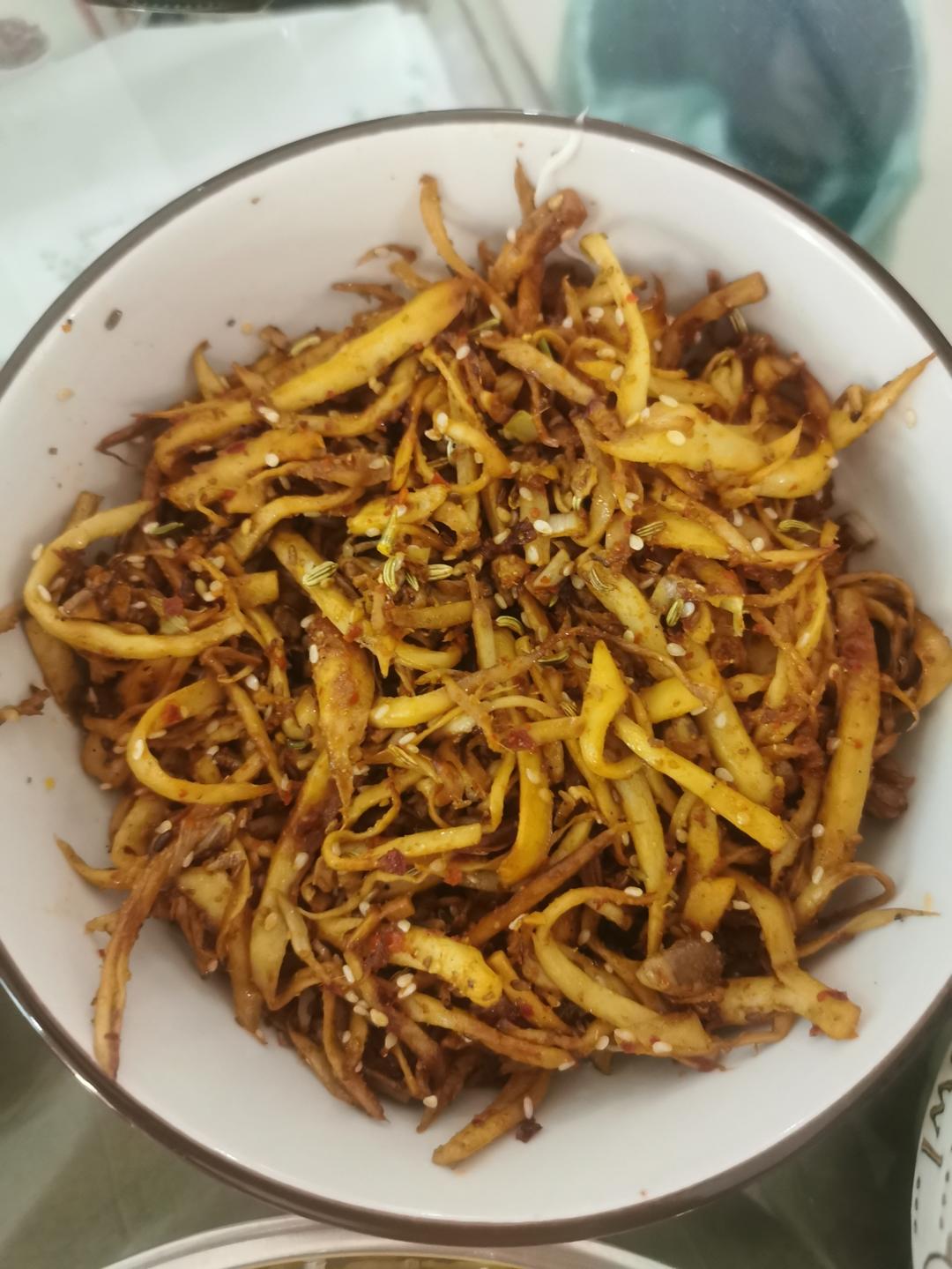 越嚼越香‼️比肉还要好吃👉干煸孜然杏鲍菇