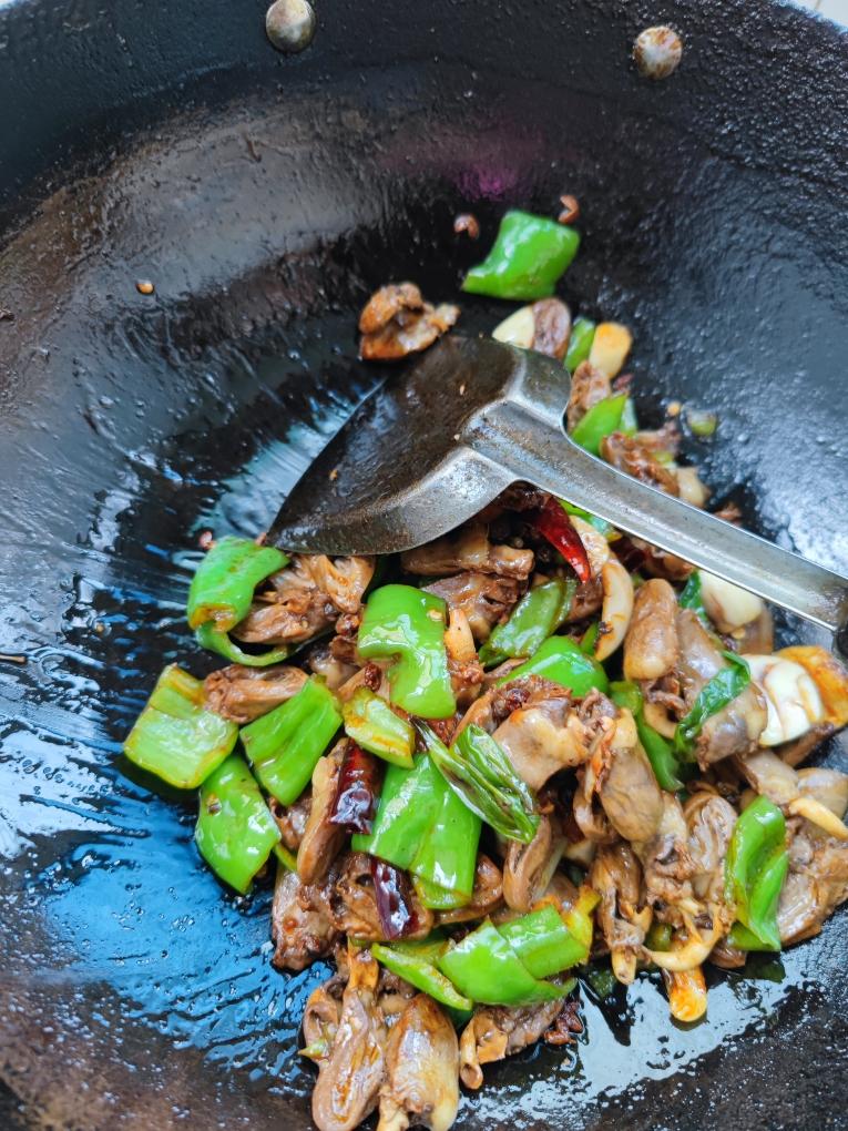 青椒鸡心的做法