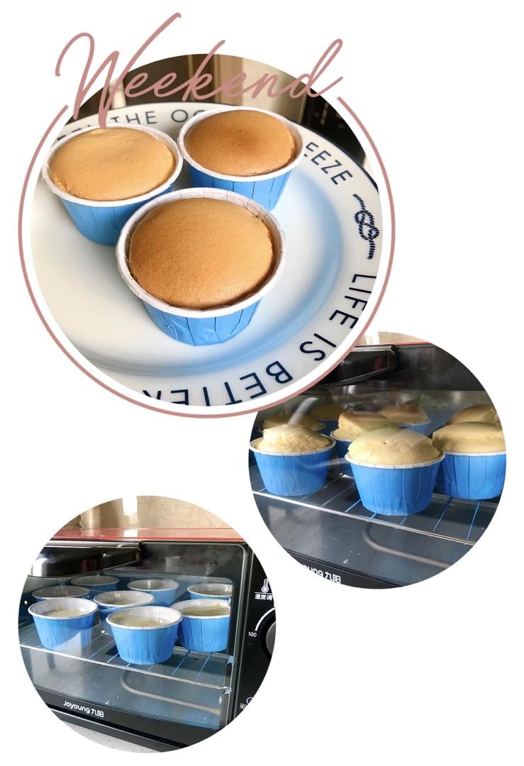 纸杯蛋糕 8寸戚风蛋糕的量