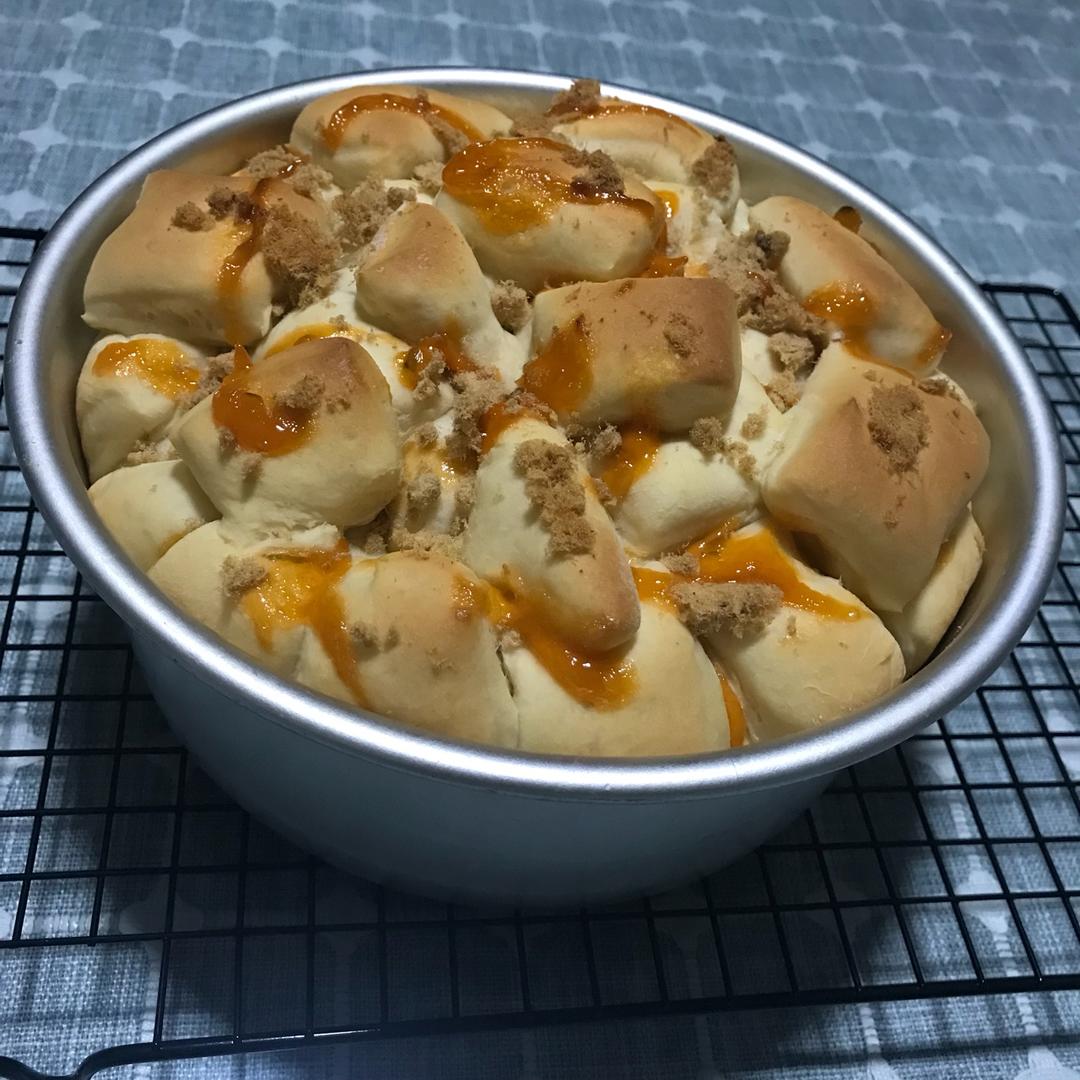 肉松手撕面包—超软会爆浆的面包哟