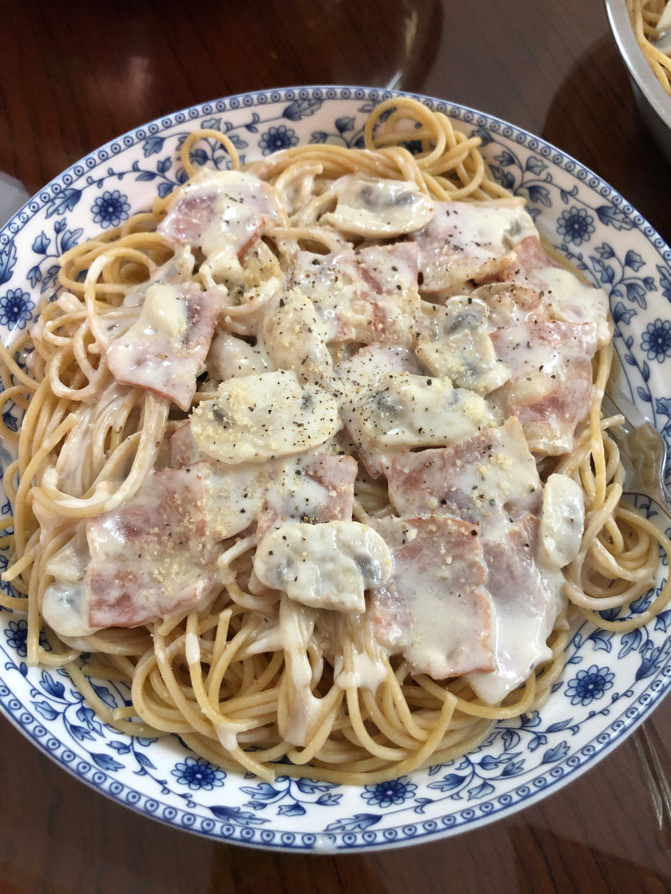 Kiri奶油芝士蘑菇意面