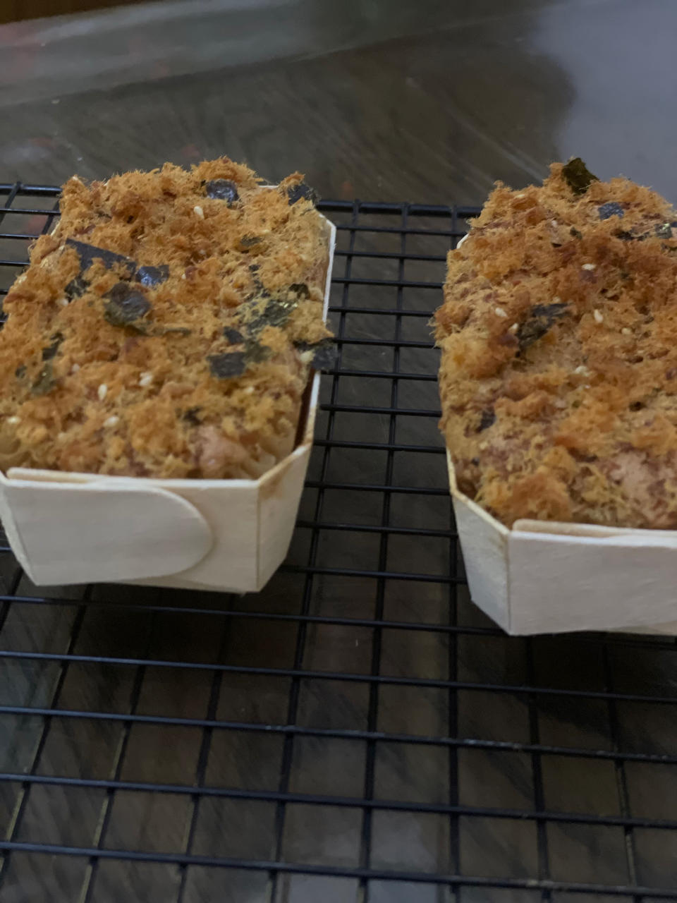 万用方子‼️口感滋润的酸奶&肉松沙拉夹心小蛋糕🍰