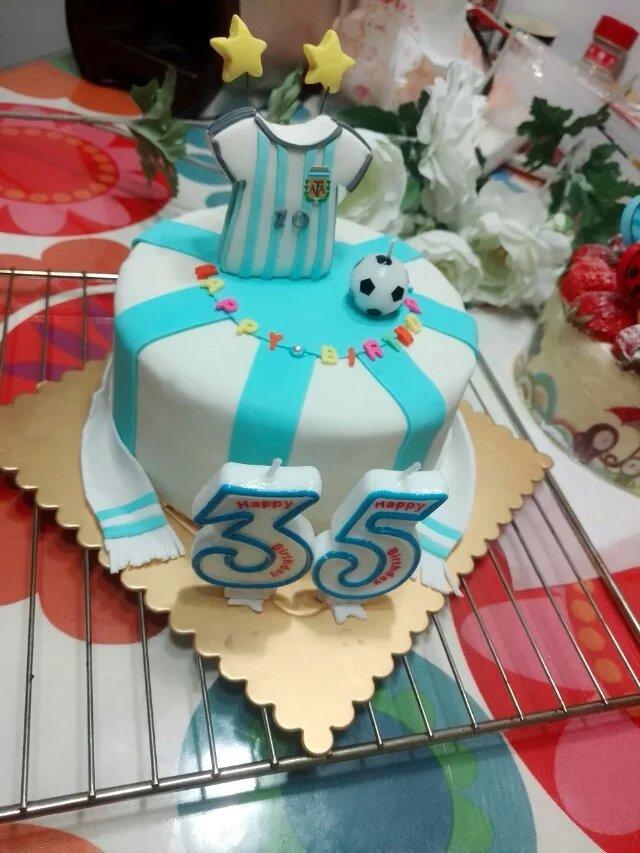 阿根廷主题翻糖蛋糕~给LG的生日礼物的做法