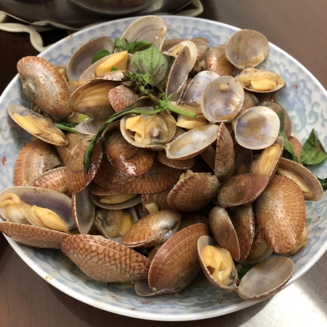 潮汕九层塔爆炒花甲