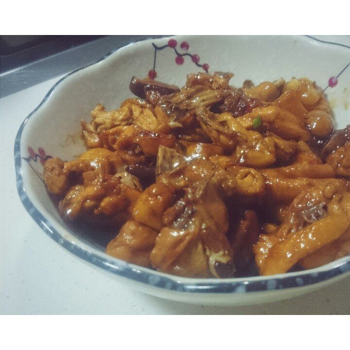 香菇板栗焖鸡