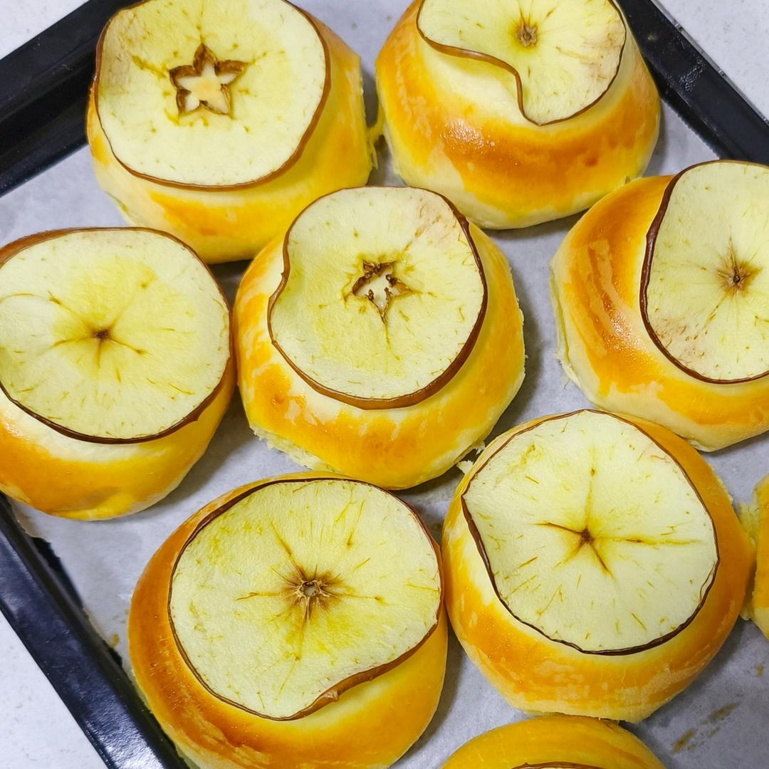 🍎日式苹果面包|高颜值|酸酸甜甜|松软好吃