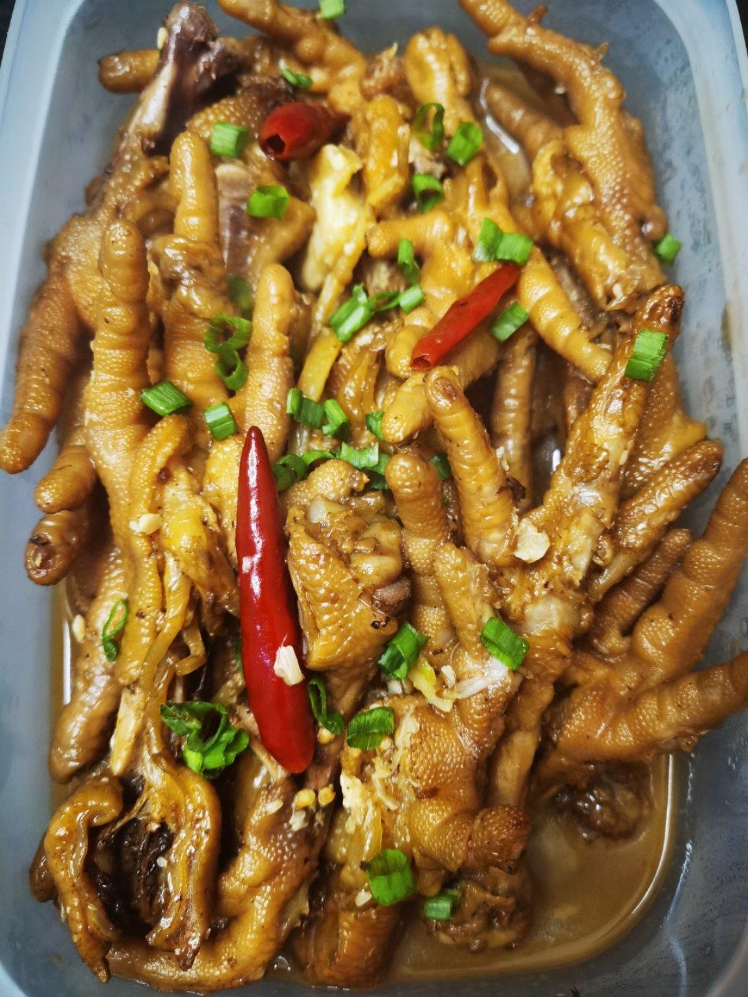 香辣烧鸡爪