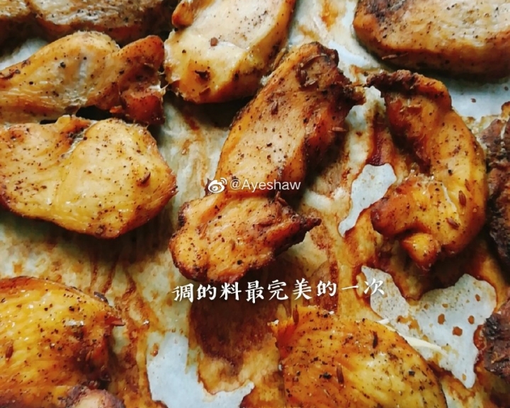 减脂餐002-烤箱版烤鸡胸肉